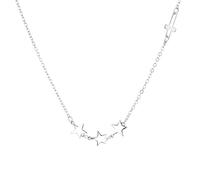 GGYTMQL 925 Star Cross Charm Necklace Elegant Link Chain Party Jewelry for Women Choker