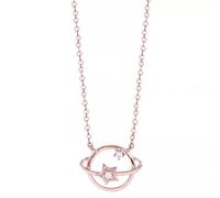 GGYTMQL 925 Star Planet Charm Clavicle Chain pendent Necklace for Women Jewelry Choker