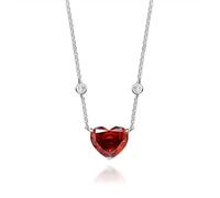 GGYTMQL 925 Sterling Silver 10 * 12mm Emerald high Carbon Diamond ice Flower Cut Pendant Necklace for Women Jewelry
