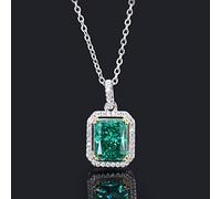 GGYTMQL 925 sterling silver 8 * 10mm amethyst topaz pendant necklace for women wedding jewelry