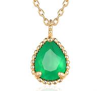 GGYTMQL 925 sterling silver necklace for women water drop 100% natural garnet agate citrine wedding fine jewelry