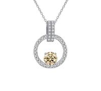 GGYTMQL 925 sterling silver pendant for women jewelry moissanite diamond necklace with setting moissanite stone