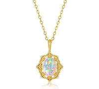 GGYTMQL 925 Sterling Silver Pendant Necklace For Women Gold Plated Jewelry Birthday Gift