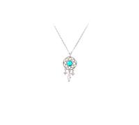 GGYTMQL 925 Tassel Moonstone Necklace for Women Pendant Party Jewelry