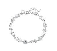 GGYTMQL 925 Zircon Women Bracelets Bangles Fine Chain Link Accessories For