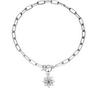 GGYTMQL Accessories 925 Sterling Silver Coin Toggle Necklace For Women, Vintage Sun Pendant Toggle Necklaces - Sun Star Coin Long Choker Chain, Punk Thick Chain Coin Pendant Necklace