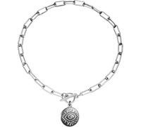 GGYTMQL Accessories 925 Sterling Silver Coin Toggle Necklace For Women, Vintage Sun Pendant Toggle Necklaces - Sun Star Coin Long Choker Chain, Punk Thick Chain Coin Pendant Necklace