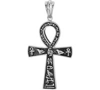 GGYTMQL Accessories 925 Sterling Silver Vintage Amulets Necklace For Women, Ancient Pendant - Egyptian Jewelry For Men, Egyptian Necklace For Halloween