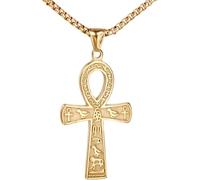 GGYTMQL Accessories 925 Sterling Silver Vintage Amulets Necklace For Women, Ancient Pendant - Egyptian Jewelry For Men, Egyptian Necklace For Halloween