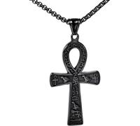 GGYTMQL Accessories 925 Sterling Silver Vintage Amulets Necklace For Women, Ancient Pendant - Egyptian Jewelry For Men, Egyptian Necklace For Halloween