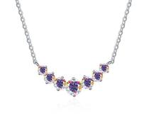 GGYTMQL Accessories Simple 2.8 Moissanite Necklace for Women Round Cut D Color Lab Created Diamond Pendant Necklaces Perfect for Daily Wear Parties Wedding