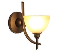 GGYTMQL American Style Hallway Bedroom Wall lamp, Dining Hallway Lighting Wall Light Fixture, Country Pastoral Retro European Style Interior Wall Sconce, for Bedside, Living Room Wall Lantern