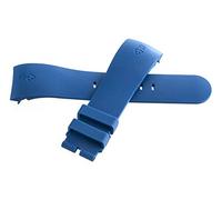 GGYTMQL Authentic Corum 24mm x 20mm Blue Rubber Watch Band Strap