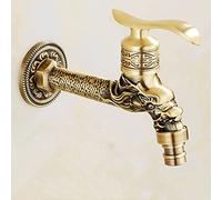 GGYTMQL Bathroom Brush Gold Lavatory Widespread Faucet hot and Cold Three Holes Sink Mixer 8 Inch Sink Faucet Black Nickel(Brush Gold)
