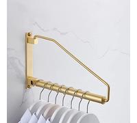 GGYTMQL Bathroom Shelves Brass Towel Rack, All Copper BathTowel Bar Rail, Bathroom Toilet Brush Pendant Set Storage Rack (Color : Bath Towel Rack)