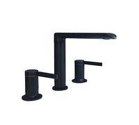 GGYTMQL Black Basin Faucets Bath Basin Mixer Faucet Bathroom Vessel Washbasin Water Mixer Taps Hot and Cold Water Mixer Tap Rose Gold(Rose Gold)