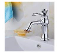 GGYTMQL Black Basin Faucets Bath Basin Mixer Faucet Bathroom Vessel Washbasin Water Mixer Taps Hot and Cold Water Mixer Tap Rose Gold(Rose Gold)