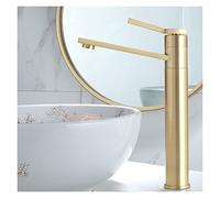 GGYTMQL Black Basin Faucets Bath Basin Mixer Faucet Bathroom Vessel Washbasin Water Mixer Taps Hot and Cold Water Mixer Tap Rose Gold(Rose Gold)