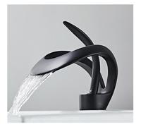 GGYTMQL Black Basin Faucets Bath Basin Mixer Faucet Bathroom Vessel Washbasin Water Mixer Taps Hot and Cold Water Mixer Tap Rose Gold(Rose Gold)