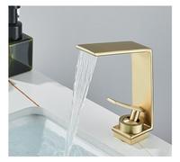 GGYTMQL Black Basin Faucets Bath Basin Mixer Faucet Bathroom Vessel Washbasin Water Mixer Taps Hot and Cold Water Mixer Tap Rose Gold(Rose Gold)