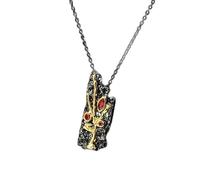 GGYTMQL black color branch fork pendant ladies necklace 925 ladies jewelry Made in China