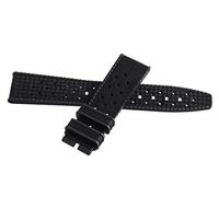 GGYTMQL Blancpain Authentic Fifty Fathoms Barakuda Black Rubber Watch Band Men's Strap 20mm x 18mm