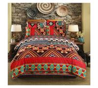 GGYTMQL Boho Stripe 3 Piece Cover Set Comforter Bedding Sets Mandala Duvet Cover Set, Duvet Quilt,Bedding Set