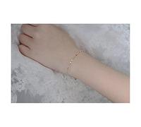 GGYTMQL bracelets for womens 14k exquisite shining lips kiss word approximate 16cm