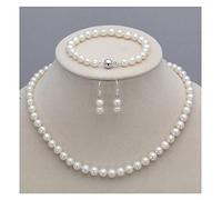 GGYTMQL bracelets for womens 7 8mm natural freshwater pearl necklace set shell