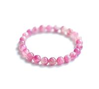 GGYTMQL bracelets for womens natural colorful rutilated quartz crystal woman man round beads 7mm 8mm 9mm 10mm 11mm 12mm 9mm