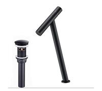GGYTMQL Brass Three-Function Single Handle hot and Cold Water Crane countertop Mounted Kitchen Faucet Pull-Out Mixer tap(Black-01)
