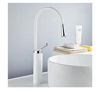 GGYTMQL Brass Three-Function Single Handle hot and Cold Water Crane countertop Mounted Kitchen Faucet Pull-Out Mixer tap(Black-01)