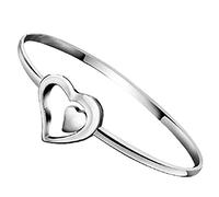 GGYTMQL Charm Bracelet 925 Bangle for Women Bracelet for Double Heart Chinese National