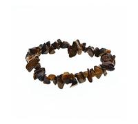 GGYTMQL Charm Bracelet Natural Crystal Red Agate Amethyst Tiger's Eye Lapis Lazuli Turquoise Gravel Strand Bracelets for Women Fashion Jewelry (Size : Green crystal)