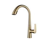 GGYTMQL Chrome 60CM Pull Pull-Out Kitchen Faucet Hot and Cold Water Washbasin Sink Faucet Rotatable Retractable Black White Grey(Gold)