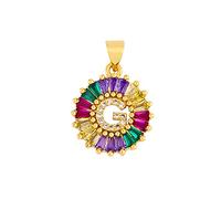 GGYTMQL Classic Color Initial Multicolor Necklace Personal 26 Letters Name Jewelry For Women Girls Accessories Gift