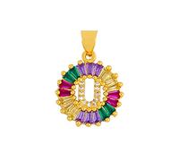 GGYTMQL Classic Color Initial Multicolor Necklace Personal 26 Letters Name Jewelry For Women Girls Accessories Gift