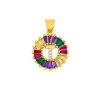 GGYTMQL Classic Color Initial Multicolor Necklace Personal 26 Letters Name Jewelry For Women Girls Accessories Gift