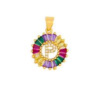 GGYTMQL Classic Color Initial Multicolor Necklace Personal 26 Letters Name Jewelry For Women Girls Accessories Gift