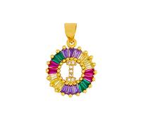 GGYTMQL Classic Color Initial Multicolor Necklace Personal 26 Letters Name Jewelry For Women Girls Accessories Gift