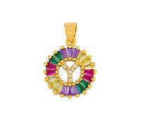 GGYTMQL Classic Color Initial Multicolor Necklace Personal 26 Letters Name Jewelry For Women Girls Accessories Gift