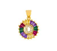 GGYTMQL Classic Color Initial Multicolor Necklace Personal 26 Letters Name Jewelry For Women Girls Accessories Gift