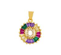 GGYTMQL Classic Color Initial Multicolor Necklace Personal 26 Letters Name Jewelry For Women Girls Accessories Gift