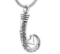 GGYTMQL Collar Conmemorativo De Cenizas Memorial Jewelry Colgante De Urna Siempre En Mi Corazón De Acero Inoxidable - Recuerdo De Ceniza Conmemorativo - Joyas De Cremación