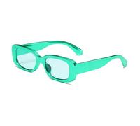 GGYTMQL Color Retro Small Rectangle Sunglasses Technology Sense Shades UV400