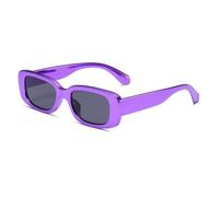 GGYTMQL Color Retro Small Rectangle Sunglasses Technology Sense Shades UV400