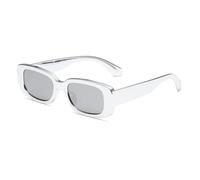 GGYTMQL Color Retro Small Rectangle Sunglasses Technology Sense Shades UV400