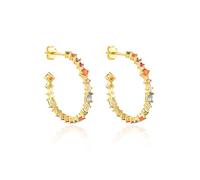 GGYTMQL Colorful Zircon Earrings Stud Earring For Women Piercing Earings Jewelry Pendientes