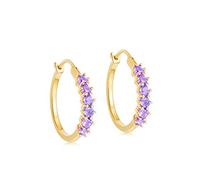 GGYTMQL Colorful Zircon Hoop Earrings For Women Piercing Earring Jewelry