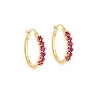 GGYTMQL Colorful Zircon Hoop Earrings For Women Piercing Earring Jewelry